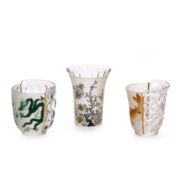 Seletti Hybrid Drinking Glasses Aglaura (Set of 3)
