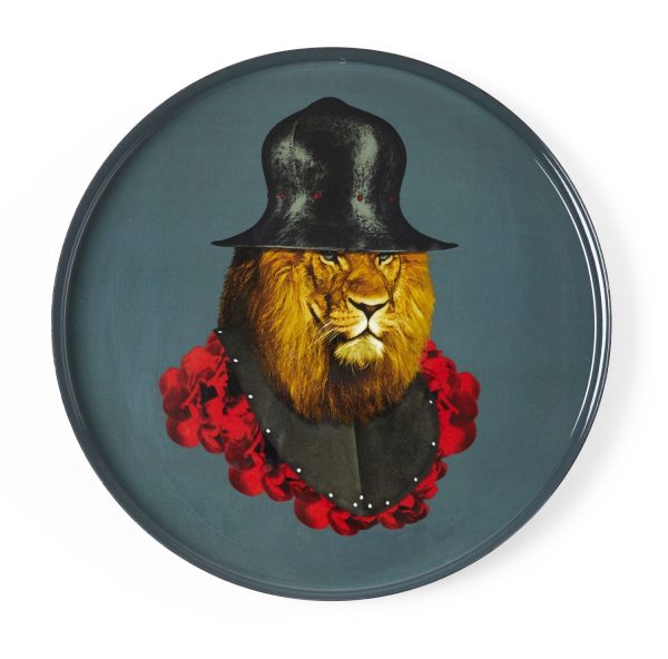 Gangzai Lion Quichotte Round Tray