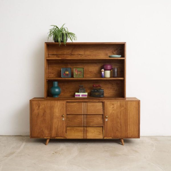 Retro Tall Console Bookshelf