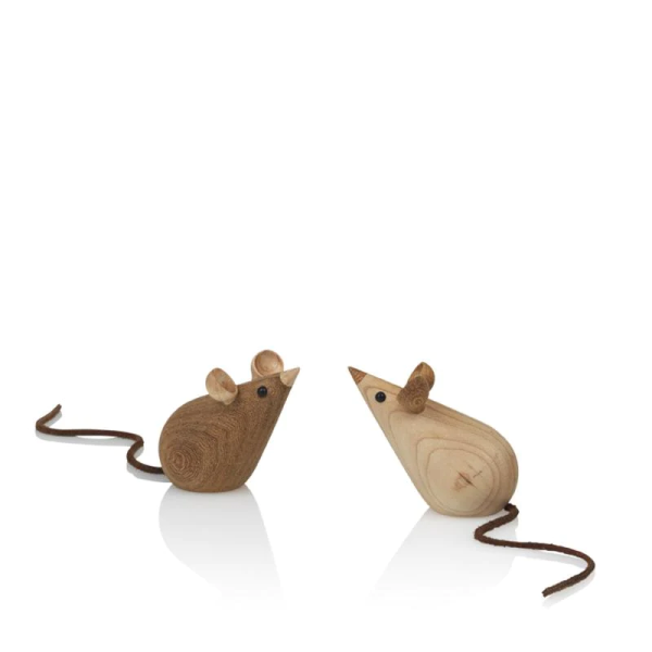 Lucie Kaas Mice (set of 2) | Maple & Tropical Chestnut
