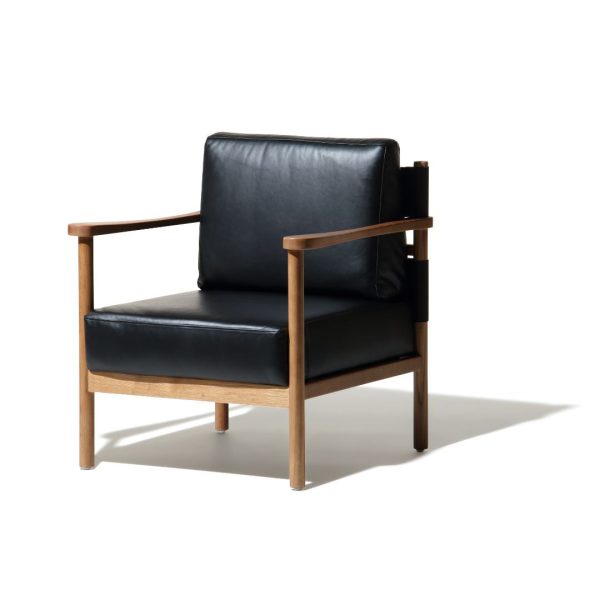 United Strangers Barcelona Modern Occasional Chair - Black Tan Leather