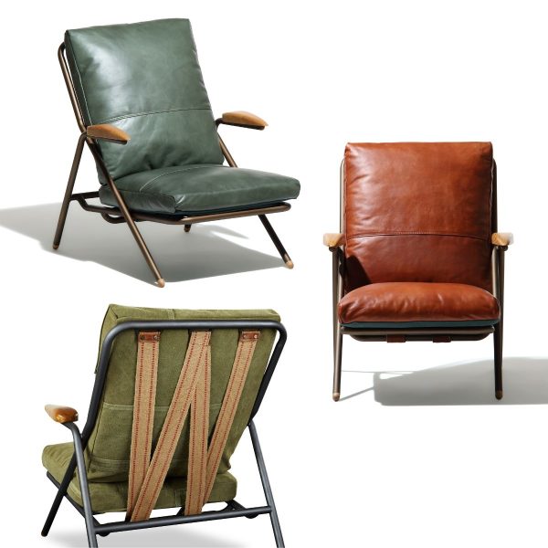 United Strangers Styvest Occasional Chair - Vintage Modern Design with Leather or Canvas Options (Pre-Order)